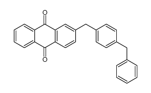 2-[[4-(phenylmethyl)phenyl]methyl]anthraquinone结构式