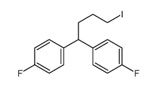 1,1'-(4-iodobutylidene)bis[4-fluorobenzene] structure