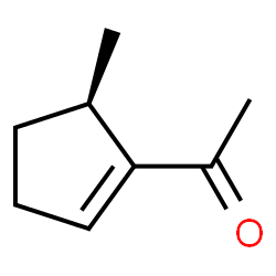 Ethanone, 1-[(5R)-5-methyl-1-cyclopenten-1-yl]- (9CI) structure