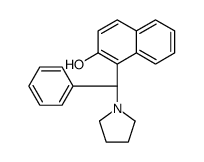 1-((R)-PHENYL(PYRROLIDIN-1-YL)METHYL)NAPHTHALEN-2-OL结构式
