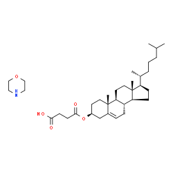 CHOLESTERYL HEMISUCCINATE MORPHOLINE)结构式