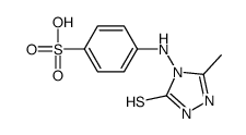 N-(1,5-dihydro-3-methyl-5-thioxo-4H-1,2,4-triazol-4-yl)sulphanilic acid结构式