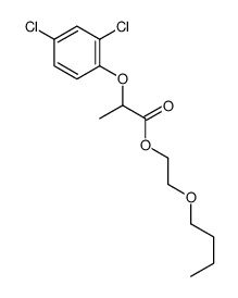 2-butoxyethyl 2-(2,4-dichlorophenoxy)propionate Structure