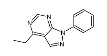 4-ethyl-1-phenylpyrazolo[3,4-d]pyrimidine结构式