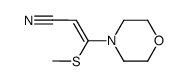 3-(methylthio)-3-morpholinoacrylonitrile Structure