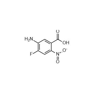 5-Amino-4-fluoro-2-nitrobenzoic acid Structure