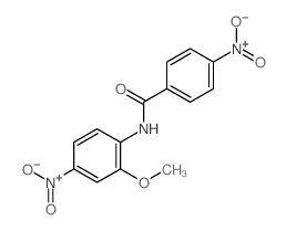 N-(2-methoxy-4-nitro-phenyl)-4-nitro-benzamide Structure