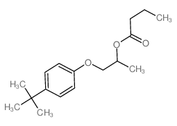 Butanoic acid,2-[4-(1,1-dimethylethyl)phenoxy]-1-methylethyl ester Structure