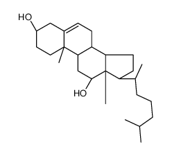 5-cholestene-3 beta,12 alpha-diol structure