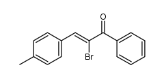 2-bromo-1-phenyl-3-(p-tolyl)prop-2-en-1-one Structure
