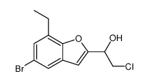 5-bromo-alpha-(chloromethyl)-7-ethylbenzofuran-2-methanol结构式