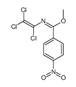 methyl 4-nitro-N-(1,2,2-trichloroethenyl)benzenecarboximidate Structure