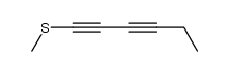 1-methylsulfanyl-hexa-1,3-diyne结构式