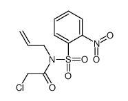 2-chloro-N-(2-nitrophenyl)sulfonyl-N-prop-2-enylacetamide Structure