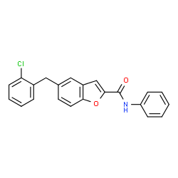 2-Benzofurancarboxamide,5-[(2-chlorophenyl)methyl]-N-phenyl-(9CI)结构式