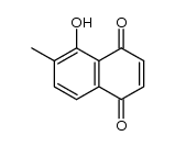 5-hydroxy-6-methyl-1,4-naphthoquinone Structure