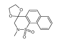2'-methyl-2',3'-dihydro-spiro[[1,3]dioxolane-2,4'-naphtho[2,1-e][1,2]thiazine] 1',1'-dioxide Structure