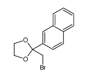 2-(bromomethyl)-2-naphthalen-2-yl-1,3-dioxolane Structure