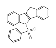 5-(benzenesulfonyl)-10H-indeno[1,2-b]indole Structure