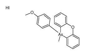 10-(4-methoxyphenyl)-10-methylphenoxarsinin-5-ium,iodide Structure