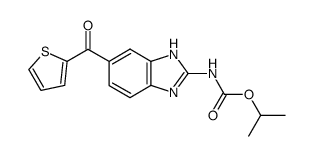 [5-(thiophene-2-carbonyl)-1(3)H-benzoimidazol-2-yl]-carbamic acid isopropyl ester Structure