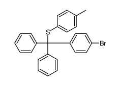 1-bromo-4-[(4-methylphenyl)sulfanyl-diphenylmethyl]benzene结构式