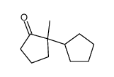 2-cyclopentyl-2-methylcyclopentan-1-one Structure