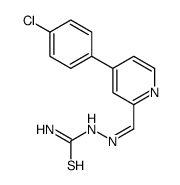 [[4-(4-chlorophenyl)pyridin-2-yl]methylideneamino]thiourea Structure