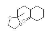 2-[2-(2-methyl-1,3-dioxolan-2-yl)ethyl]cyclohexan-1-one Structure