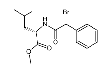 (S)-N-(α-bromo-α-phenylacetyl)leucine methyl ester Structure