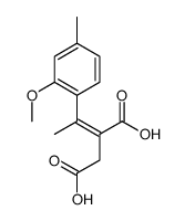 2-[1-(2-methoxy-4-methylphenyl)ethylidene]butanedioic acid结构式