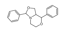 3,8-diphenyl-1,3,5,6,8,8a-hexahydro-[1,3]oxazolo[4,3-c][1,4]oxazine结构式