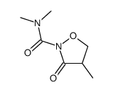 N,N,4-trimethyl-3-oxo-1,2-oxazolidine-2-carboxamide结构式