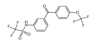 C,C,C-Trifluoro-N-[3-(4-trifluoromethoxy-benzoyl)-phenyl]-methanesulfonamide Structure