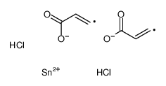 3-[2-carboxyethenyl(dichloro)stannyl]prop-2-enoic acid Structure
