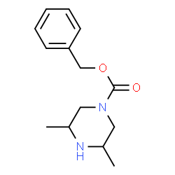 cis-Benzyl 3,5-dimethylpiperazine-1-carboxylate Structure