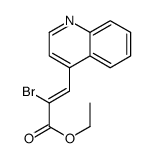 ethyl 2-bromo-3-quinolin-4-ylprop-2-enoate结构式