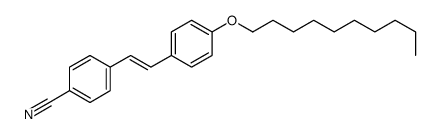 4-[2-(4-decoxyphenyl)ethenyl]benzonitrile Structure