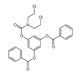 [3-benzoyloxy-5-[bis(2-chloroethyl)carbamoyloxy]phenyl] benzoate Structure