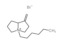 4-Hexyl-1-methyleneoctahydro-4lambda(5)-pyrrolizine Structure