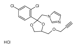 cis-1-[[4-(allyloxy)methyl-2-(2,4-dichlorophenyl)-1,3-dioxolan-2-yl]methyl]-1H-imidazole monohydrochloride结构式