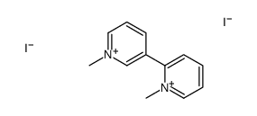 1-methyl-2-(1-methylpyridin-1-ium-3-yl)pyridin-1-ium,diiodide Structure