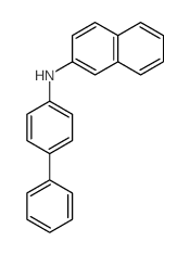 N-(4-联苯基)-2-萘胺结构式