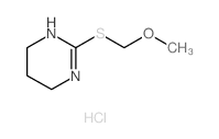 Pyrimidine,1,4,5,6-tetrahydro-2-[(methoxymethyl)thio]-, hydrochloride (1:1) structure