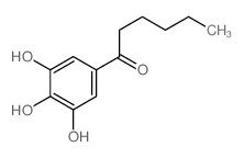 1-Hexanone,1-(3,4,5-trihydroxyphenyl)- Structure