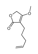 3-methoxy-4-pent-4-enyl-2H-furan-5-one结构式