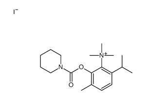 trimethyl-[3-methyl-2-(piperidine-1-carbonyloxy)-6-propan-2-ylphenyl]azanium,iodide结构式