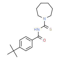 N-(1-azepanylcarbonothioyl)-4-tert-butylbenzamide结构式