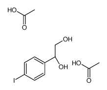 acetic acid,(1S)-1-(4-iodophenyl)ethane-1,2-diol结构式