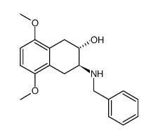 (2S,3S)-3-Benzylamino-5,8-dimethoxy-1,2,3,4-tetrahydro-naphthalen-2-ol结构式